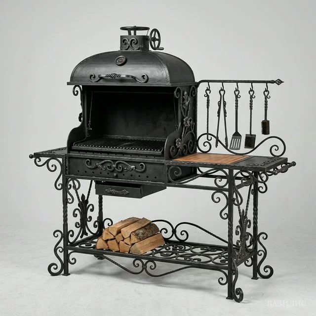 Мангал кованый стационарный