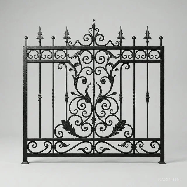 Забор кованый секционный