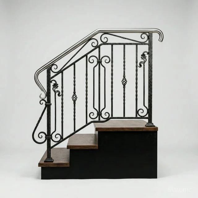 Перила лестничные кованые